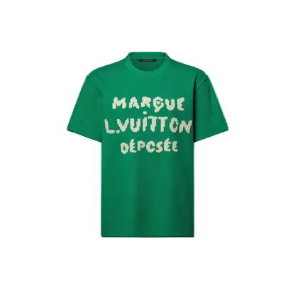 Louis Vuitton Embroidered Signature Short-Sleeved T-Shirt "Vibrant Green"