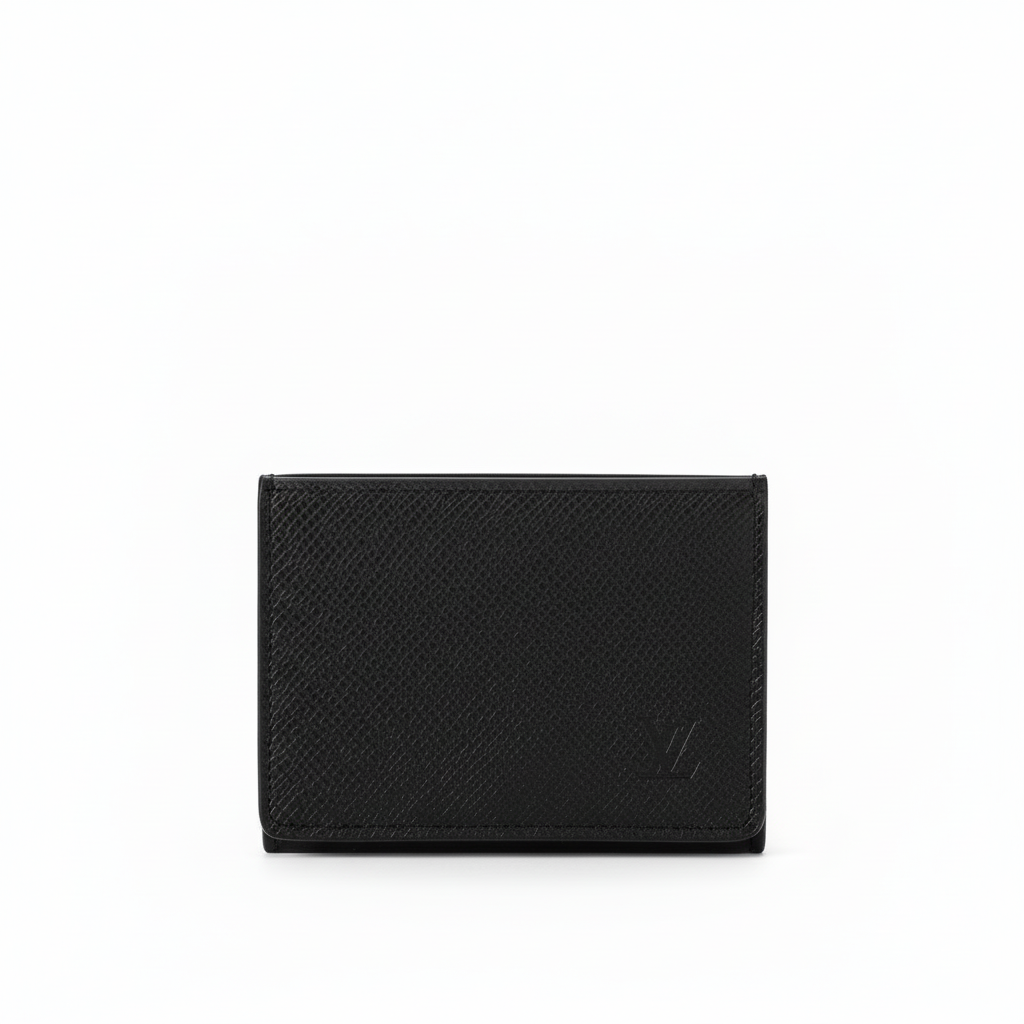 Louis Vuitton Envelope Business Card Holder "Taiga Leather"