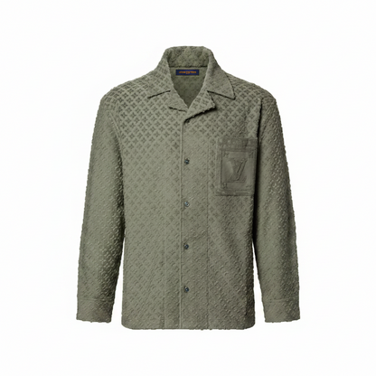 Louis Vuitton French Terry Jacquard Overshirt "New Sage"