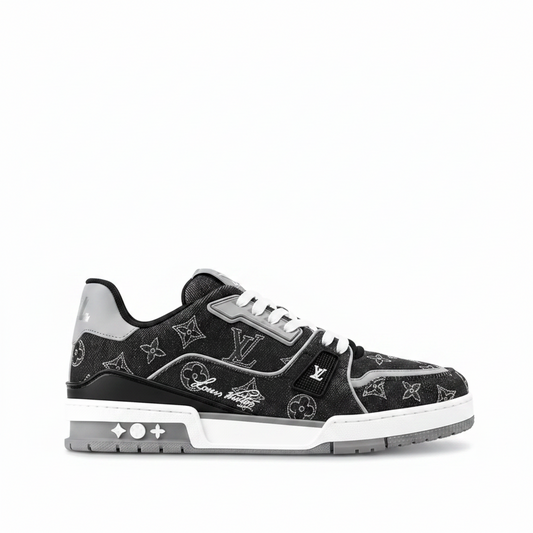 Louis Vuitton LV Trainers "Grey-Black Denim"