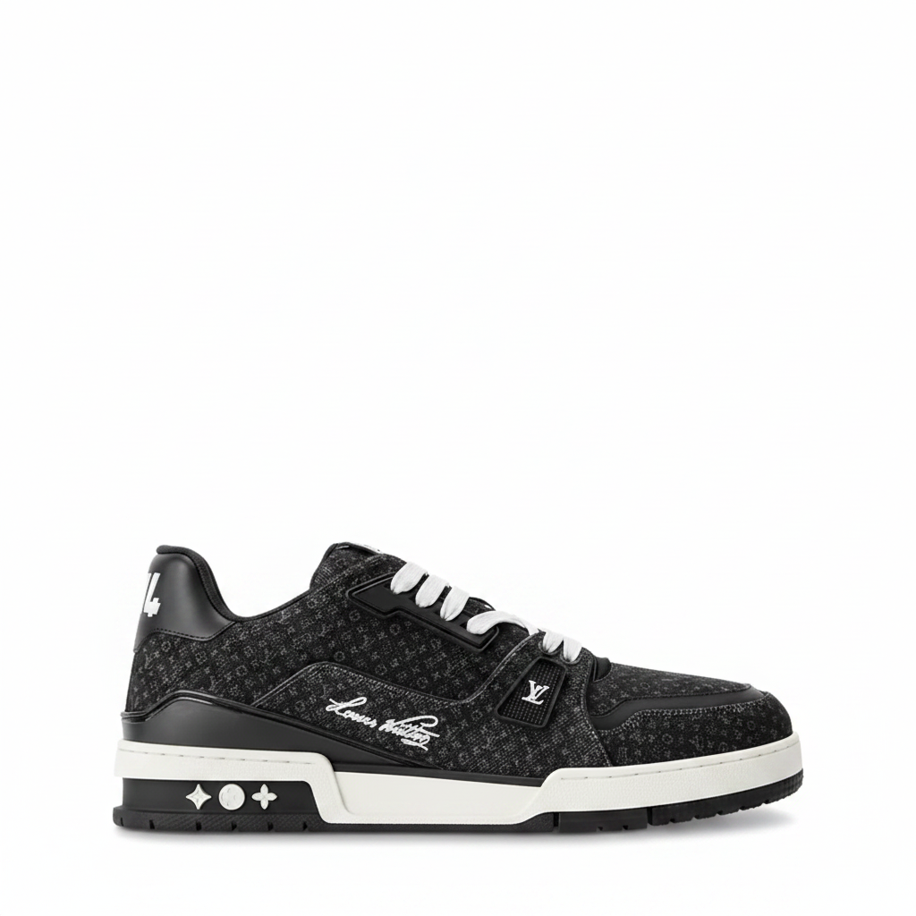 Louis Vuitton LV Trainer Sneaker "Black Denim"