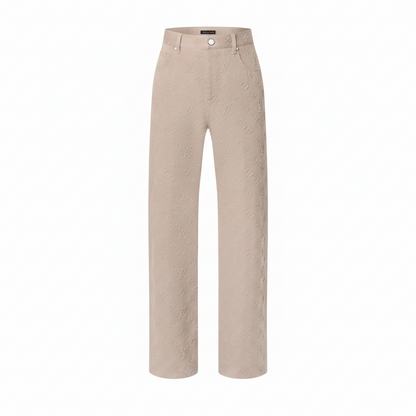 Louis Vuitton Monogram Embossed Skate Pants "Ivory"