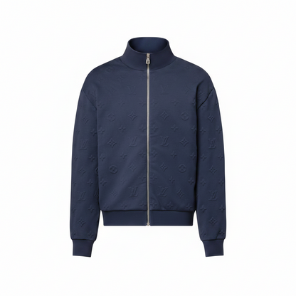 Louis Vuitton Monogram Embossed Track Top "Dark Navy"