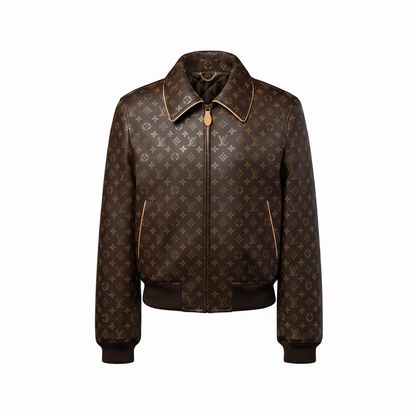 Louis Vuitton Monogram Padded Leather Blouson "Brown"