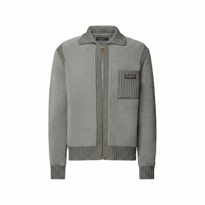 Louis Vuitton Zippered Textured Overshirt "Cameo Green"