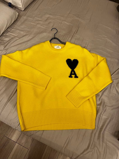 AMI Paris Ami De Coeur Sweater "Yellow"