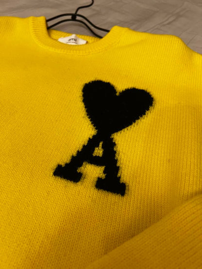 AMI Paris Ami De Coeur Sweater "Yellow"