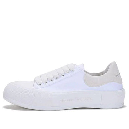 Alexander McQueen Deck Skate Plimsoll Lace-Up "White"