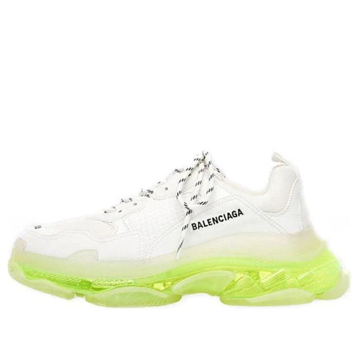 Balenciaga Triple S "Clear Sole White Fluo Yellow"