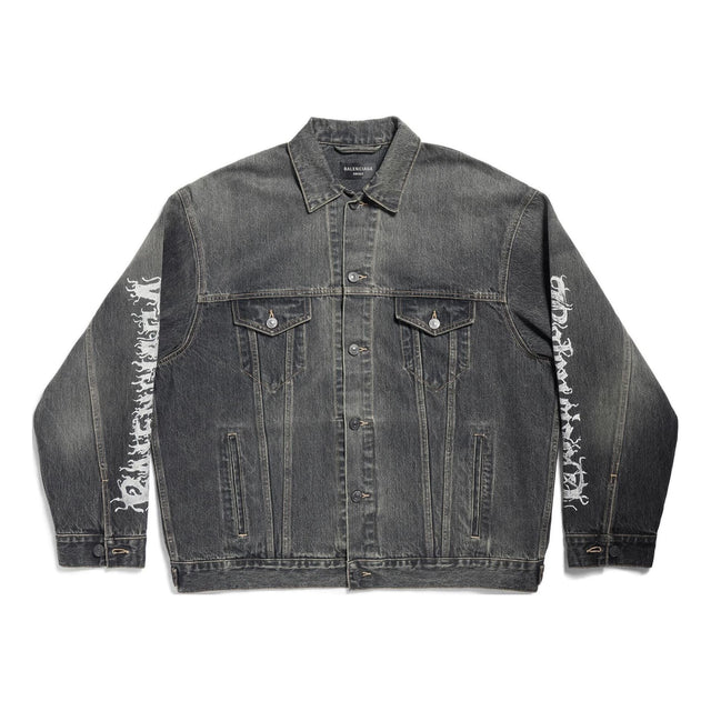 Balenciaga Metal Logo Denim Jacket