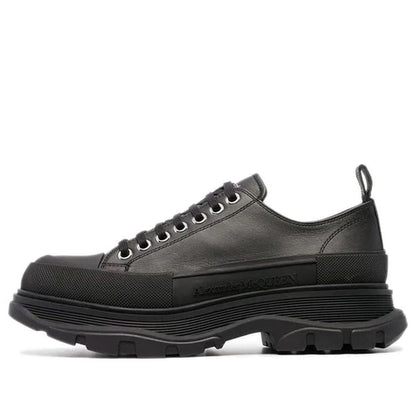 Alexander McQueen Tread Slick Leather Low "Black"