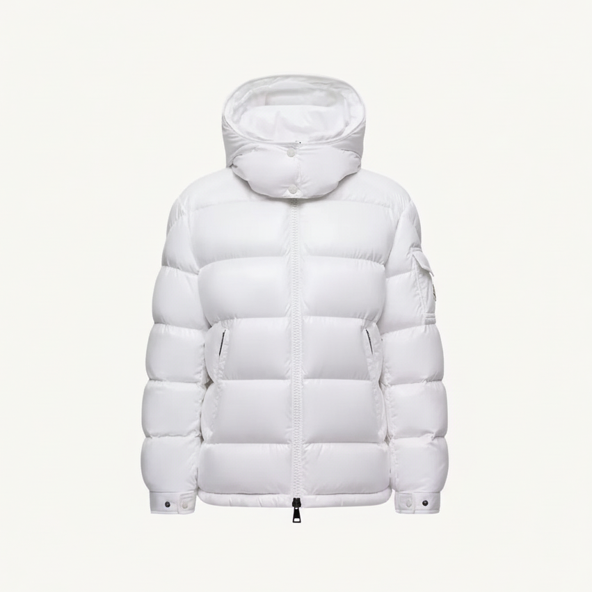 Moncler Maire Hooded Down Jacket "White"