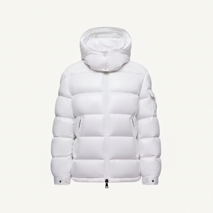 Moncler Maire Hooded Down Jacket "White"