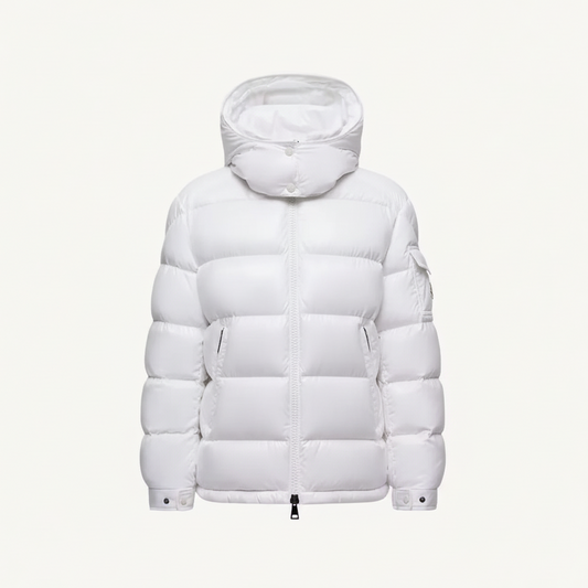 Moncler Maire Hooded Down Jacket "White"
