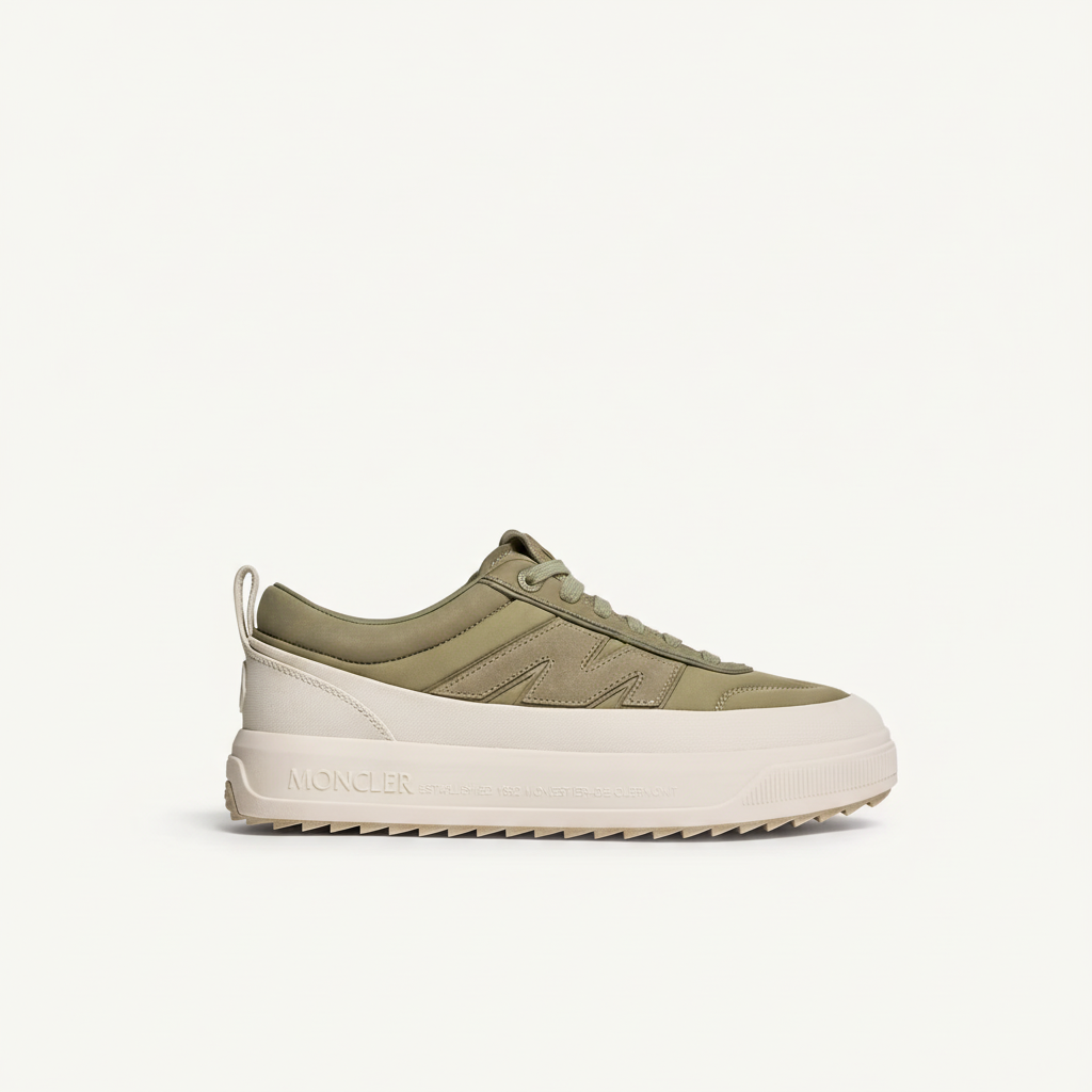 Moncler Altive Nubuck & Suede Trainers "Green"