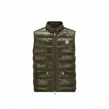 Moncler Gui Down Vest "Army Green"