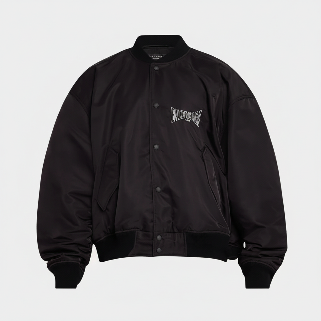 Balenciaga Varsity Bomber Jacket "Black"