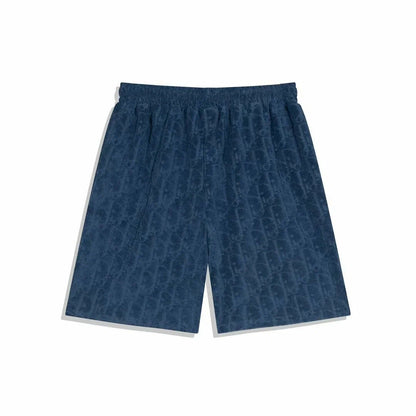 Dior Monogram Jacquard Toweling Shorts "Blue"
