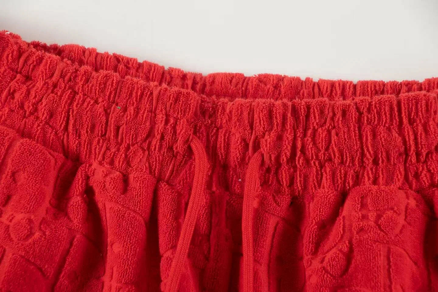 Dior Monogram Jacquard Toweling Shorts "Red"