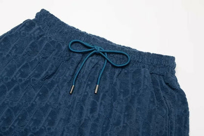 Dior Monogram Jacquard Toweling Shorts "Blue"