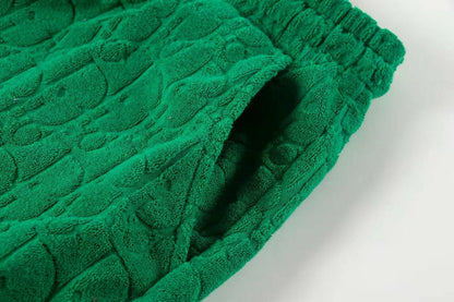 Dior Monogram Jacquard Toweling Shorts "Green"