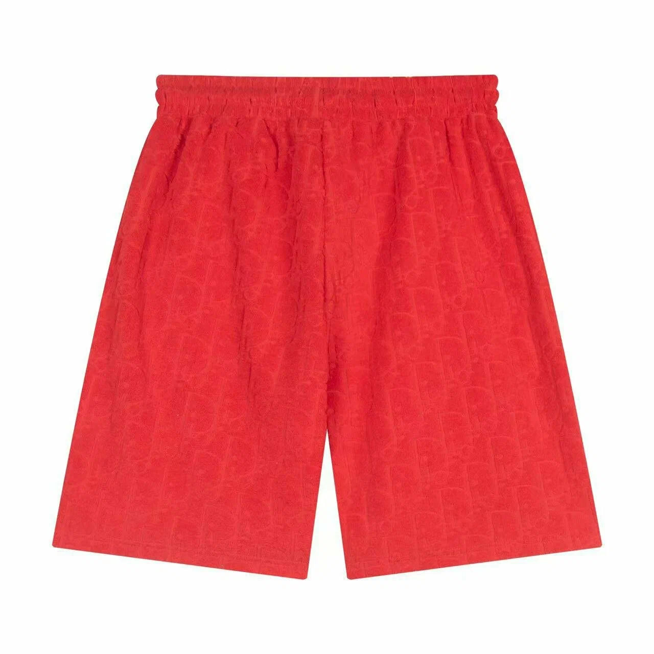 Dior Monogram Jacquard Toweling Shorts "Red"
