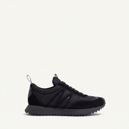 Moncler Pacey Nylon & Suede Trainers "Black"