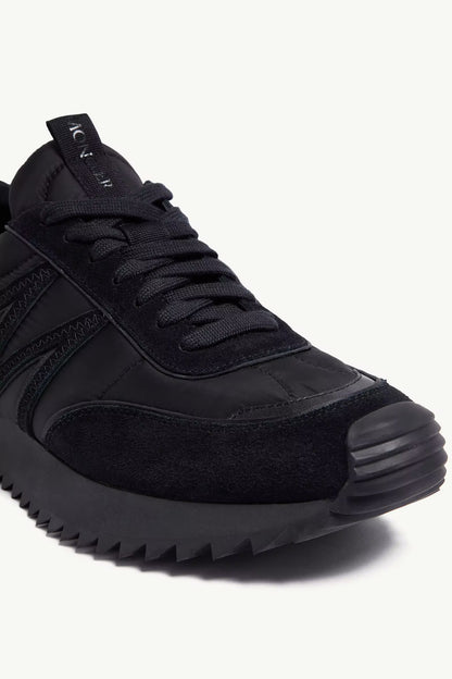 Moncler Pacey Nylon & Suede Trainers "Black"