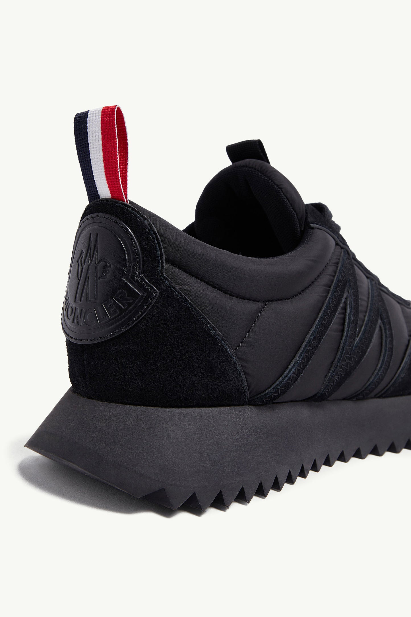 Moncler Pacey Nylon & Suede Trainers "Black"