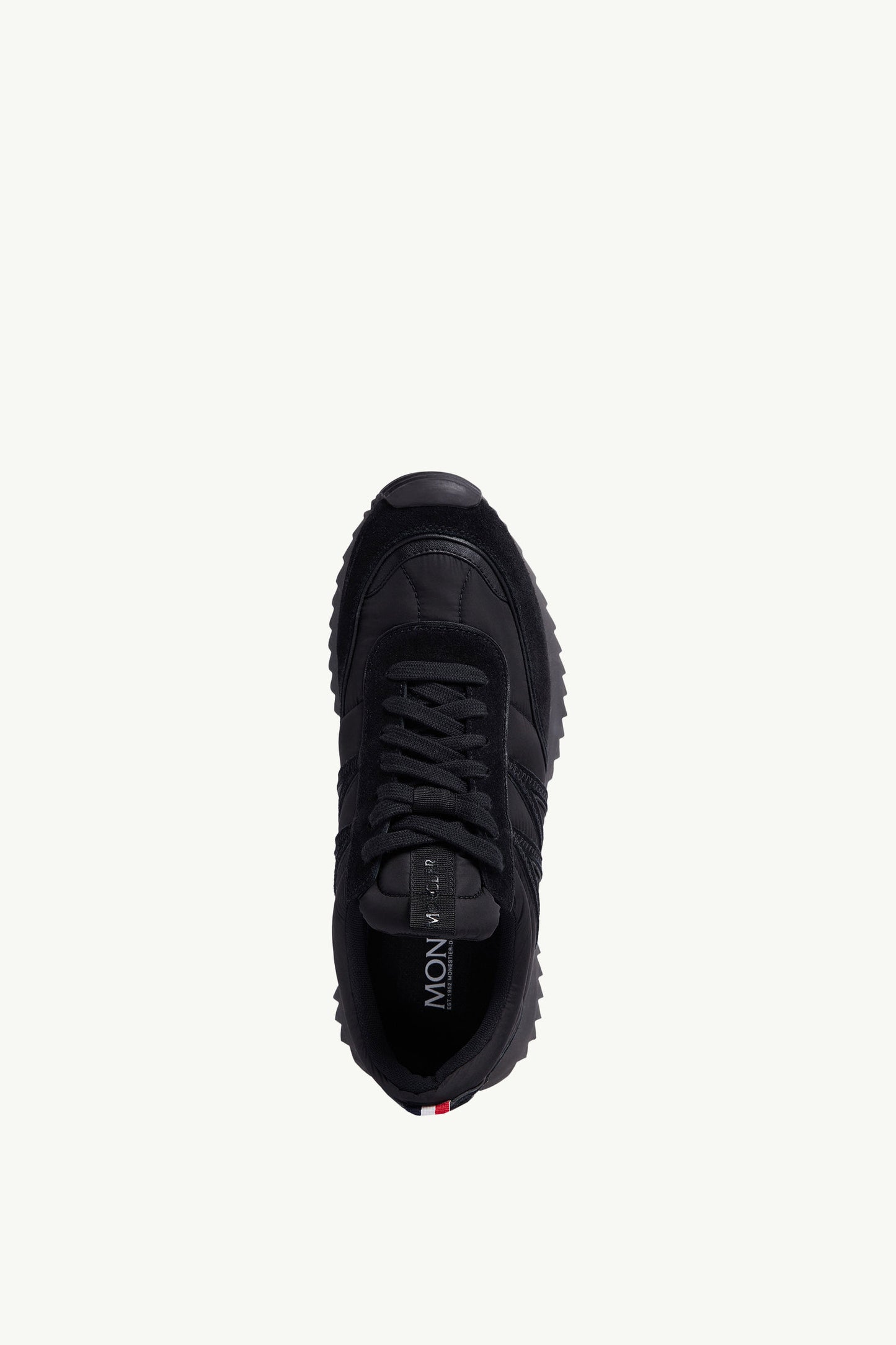 Moncler Pacey Nylon & Suede Trainers "Black"