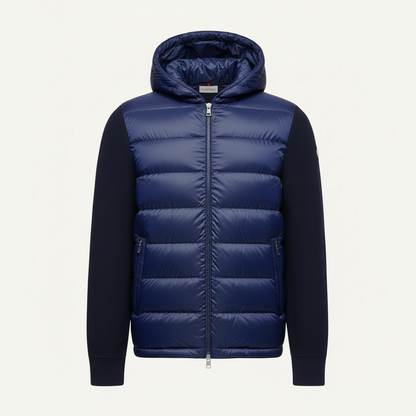Moncler Padded Wool Down Jacket "Blue"