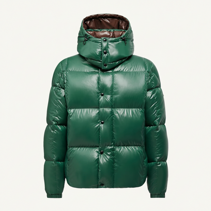 Moncler Parana Down Jacket "Emerald Green-Brown"