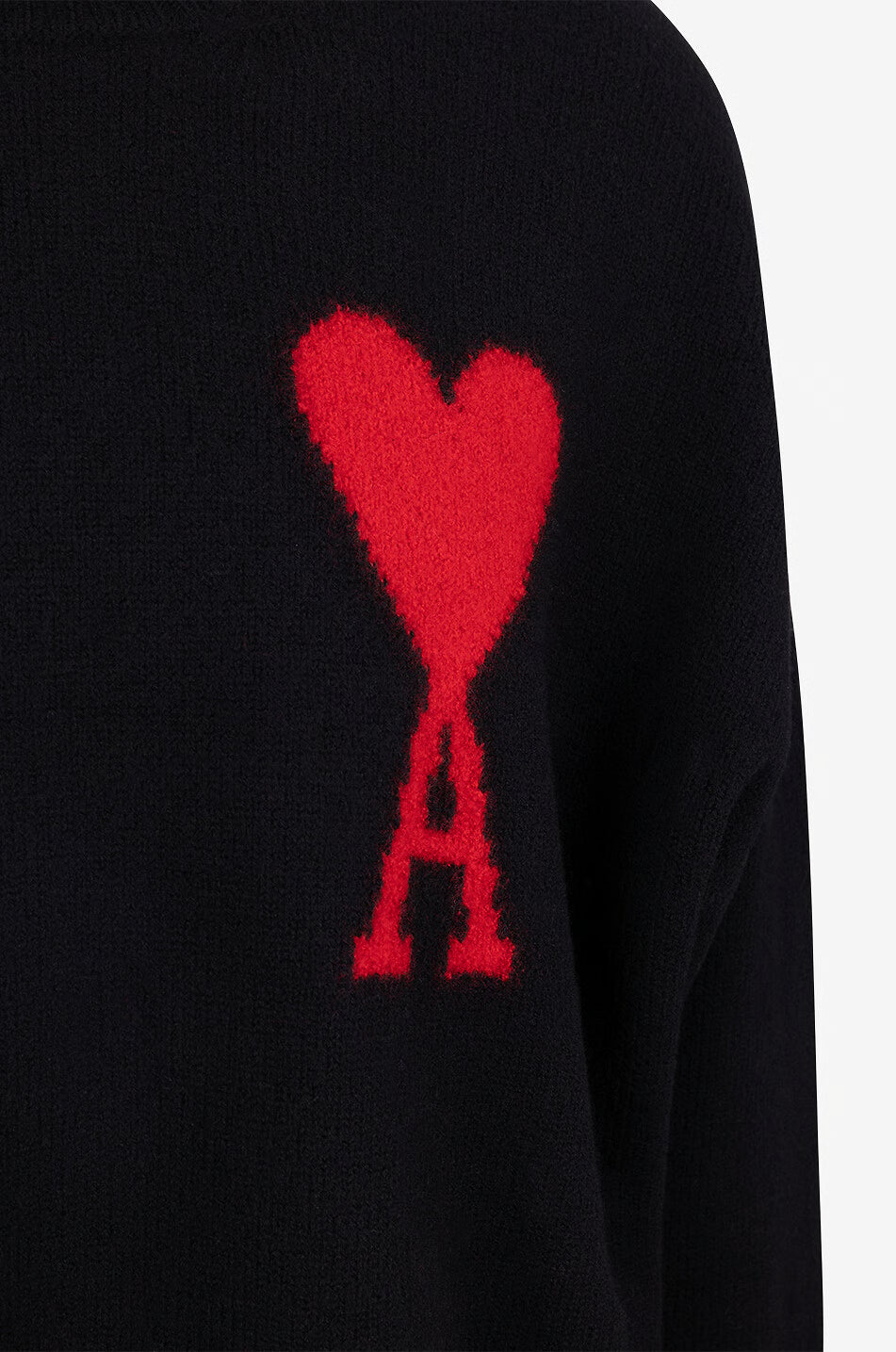 AMI Paris Ami De Coeur Turtleneck Sweater "Black"