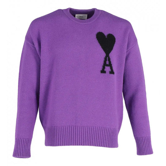 AMI Paris Ami De Coeur Sweater "Purple"