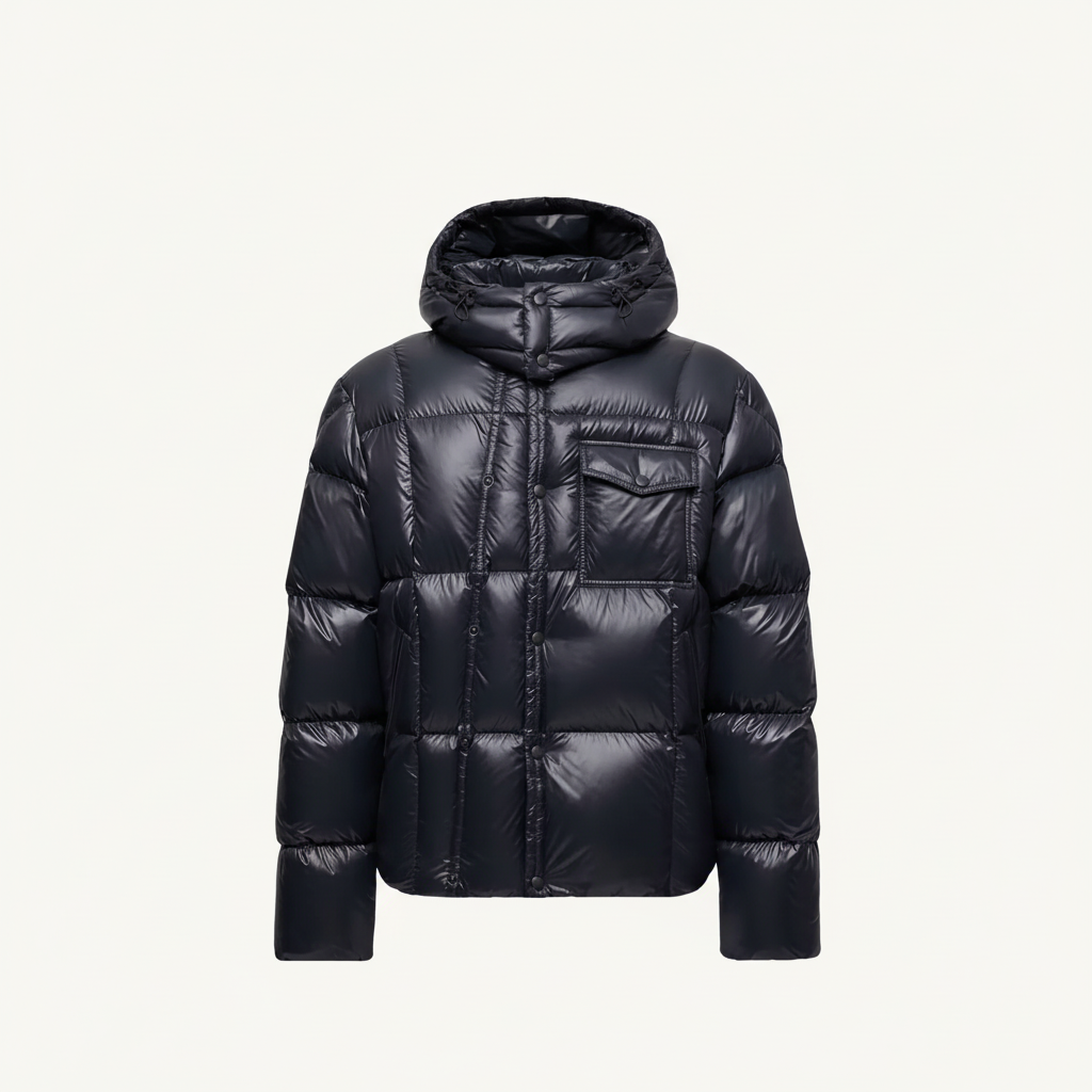 Moncler Serfanto Hooded Short Down Jacket "Black"
