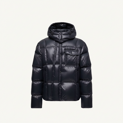 Moncler Serfanto Hooded Short Down Jacket "Black"