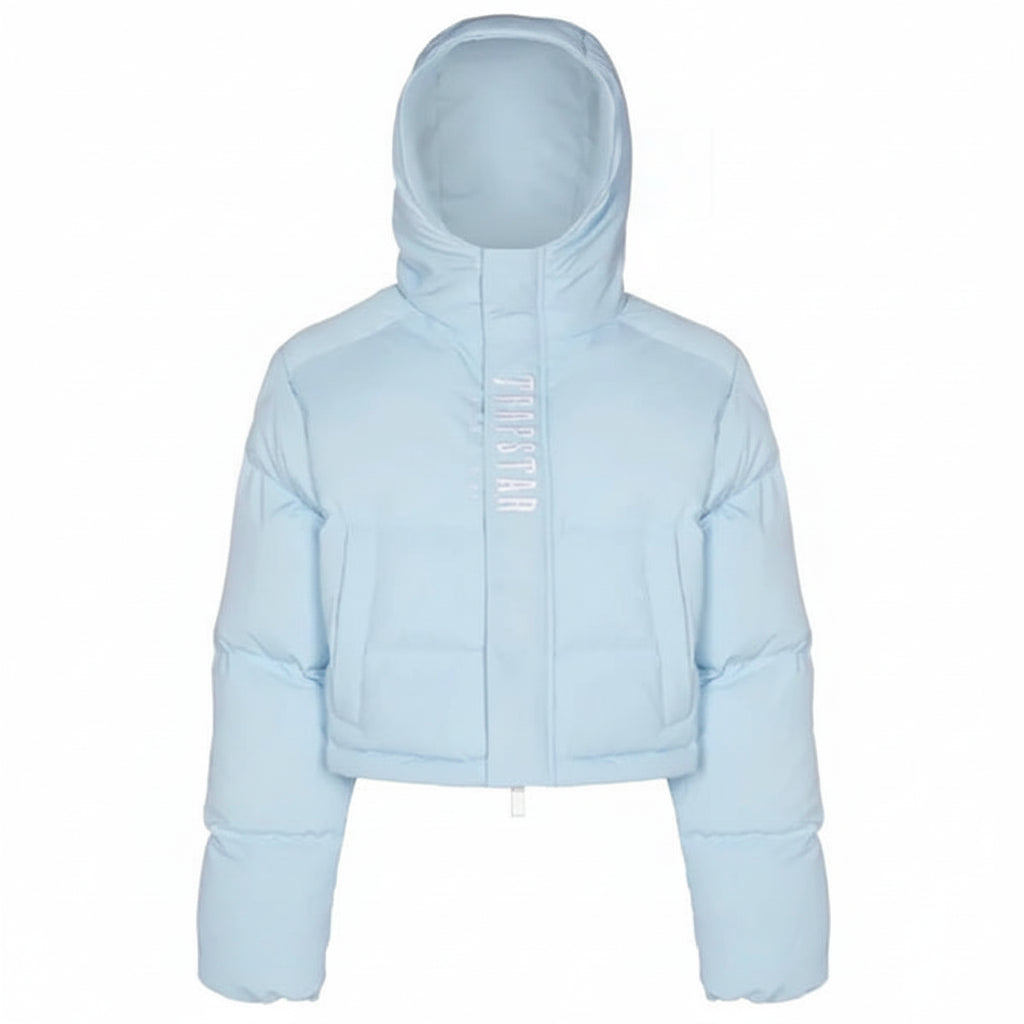 Trapstar Short Decoded 2.0 Down Jacket "Ice Blue"