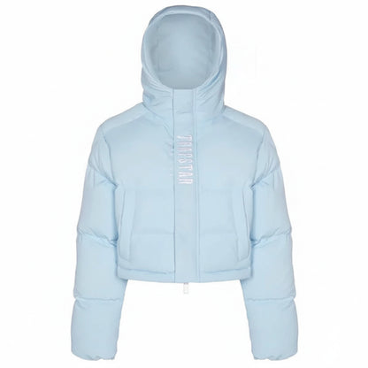 Trapstar Short Decoded 2.0 Down Jacket "Ice Blue"
