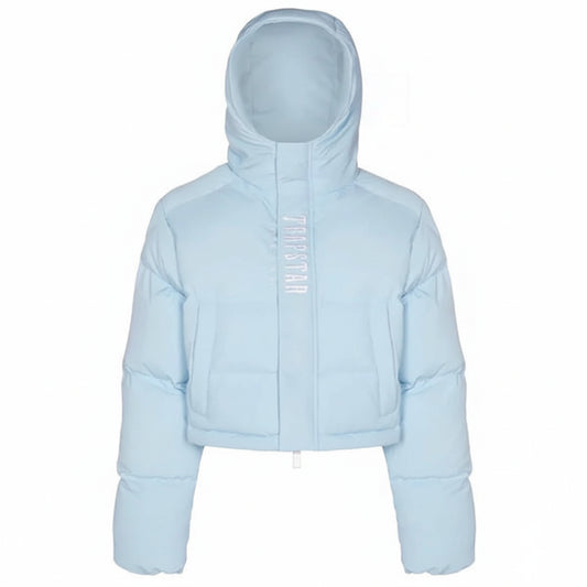 Trapstar Short Decoded 2.0 Down Jacket "Ice Blue"