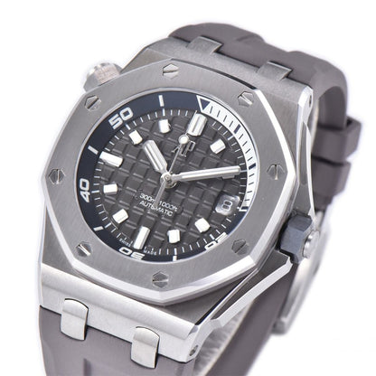 Audemars Piguet Royal Oak Offshore Diver 42mm Grey Strap Grey Dial