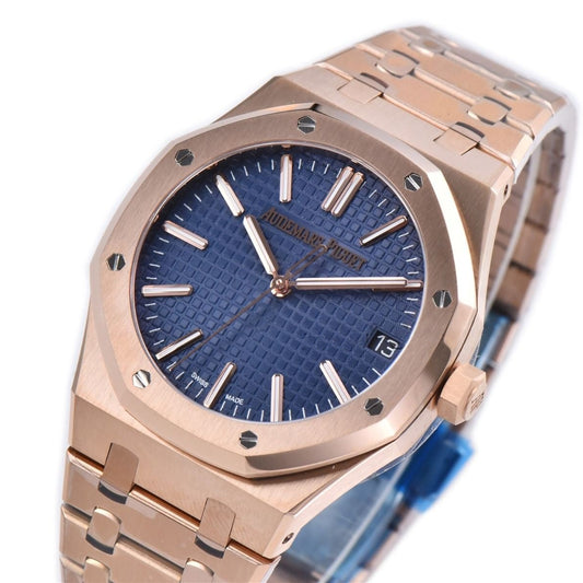 Audemars Piguet Royal Oak 50th Anniversary 41mm Rose Gold Blue Dial