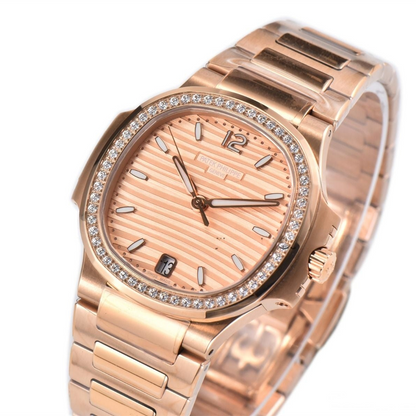 Patek Philippe Nautilus Ladies 35.2 Rose Gold Dial