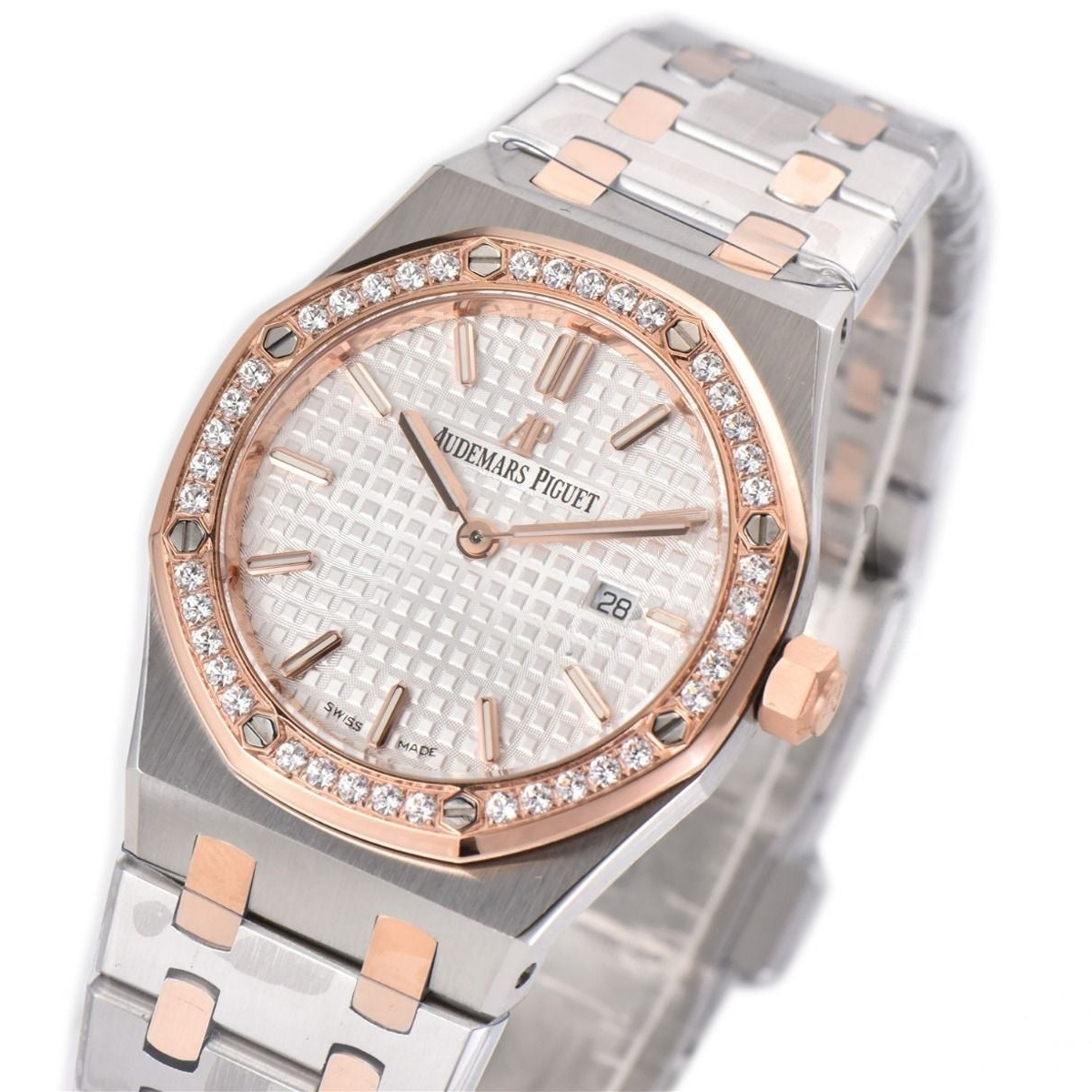 Audemars Piguet Royal Oak 33mm Rose Gold White Dial