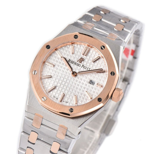 Audemars Piguet Royal Oak 33mm Rose Gold White Dial