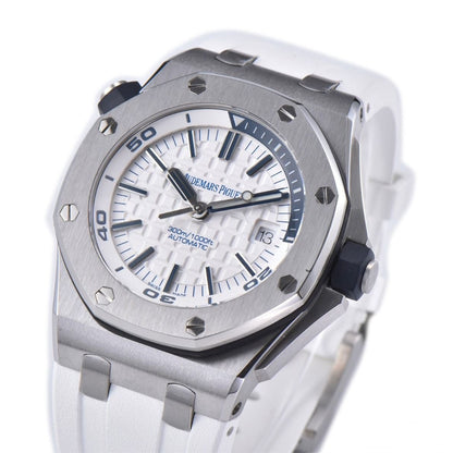 Audemars Piguet Royal Oak Offshore Diver 42mm White Strap White Dial