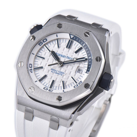 Audemars Piguet Royal Oak Offshore Diver 42mm White Strap White Dial