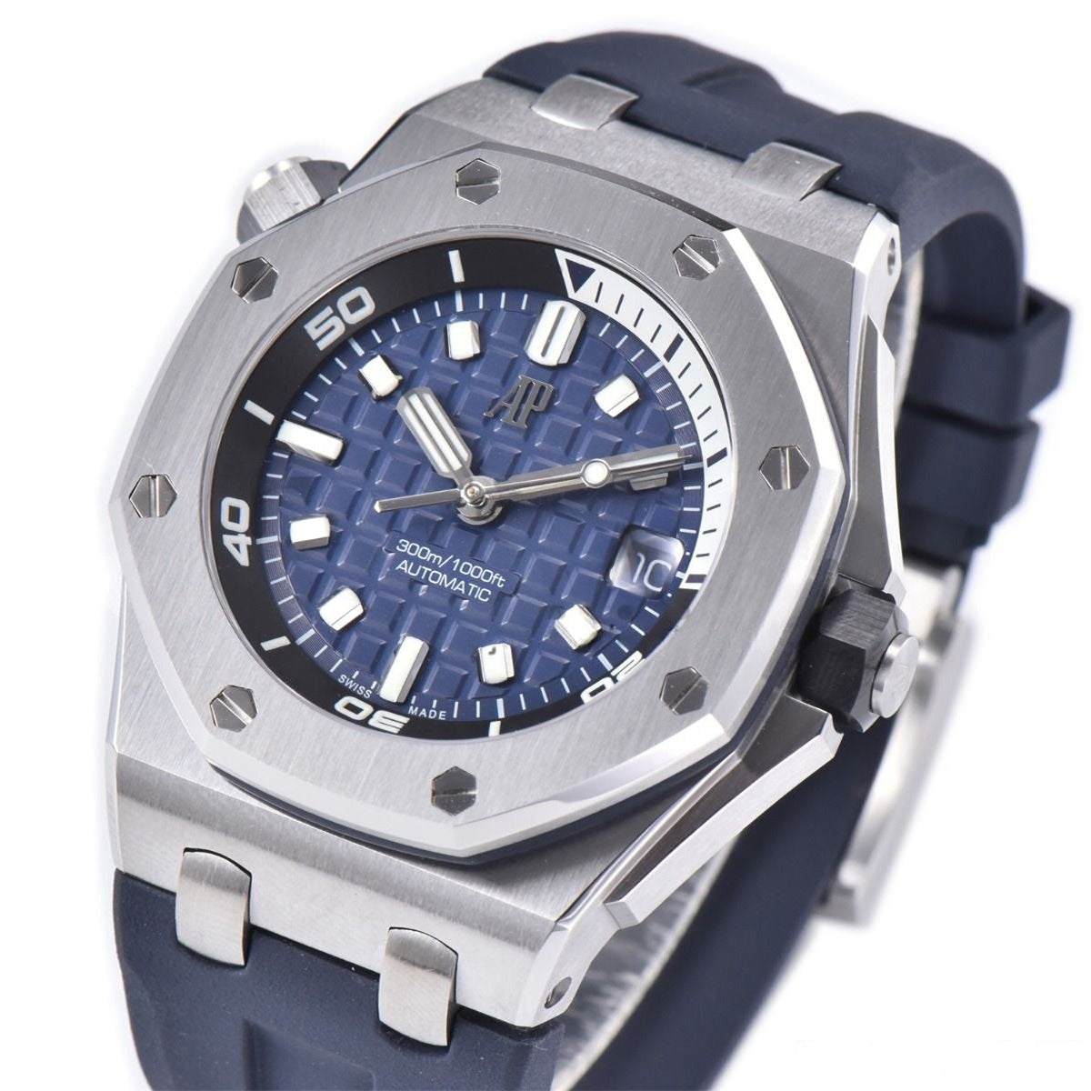 Audemars Piguet Royal Oak Offshore Diver 42mm Blue Strap Blue Dial