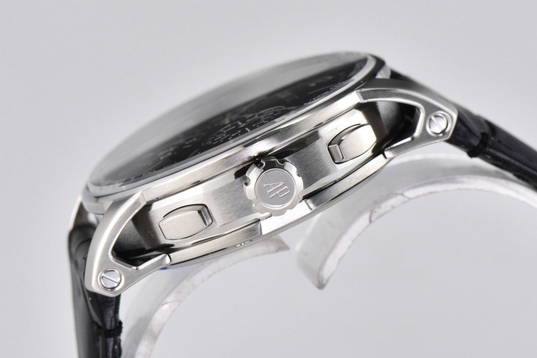 Audemars Piguet Chronograph 41mm Black Leather Black Dial