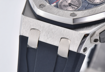 Audemars Piguet Royal Oak Offshore Diver 43mm Blue Strap Blue-Silver Dial