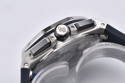 Audemars Piguet Royal Oak Offshore Diver 43mm Blue Strap Blue-Silver Dial